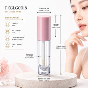 5 ml Lip Gloss Tube, 90.5 mm | PKGLG0018