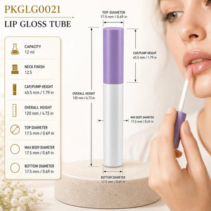 12 ml Lip Gloss Tube, 120 mm | PKGLG0021