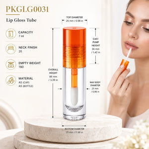 7 ml Lip Gloss Tube, 86 mm | PKGLG0031