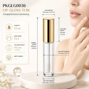 15 ml Lip Gloss Tube, 109 mm | PKGLG0036