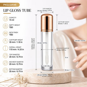 15 ml Lip Gloss Tube, 110 mm | PKGLG0046