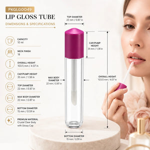 10 ml Lip Gloss Tube, 103.5 mm | PKGLG0049