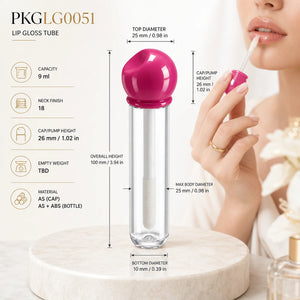 9 ml Lip Gloss Tube, 100 mm | PKGLG0051