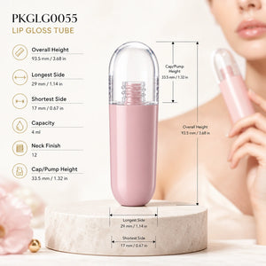 4 ml Lip Gloss Tube, 93.5 mm | PKGLG0055