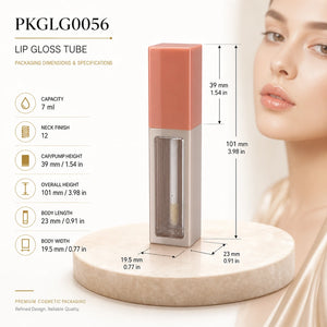 7 ml Lip Gloss Tube, 101 mm | PKGLG0056