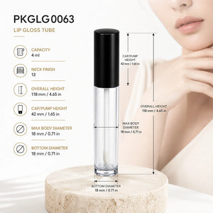 4 ml Lip Gloss Tube, 118 mm | PKGLG0063
