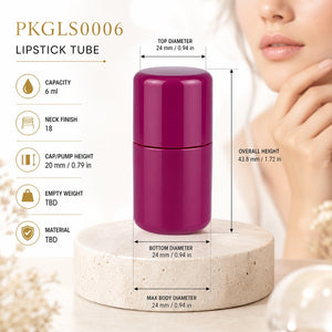 43.8 mm Lipstick Tube | PKGLS0006